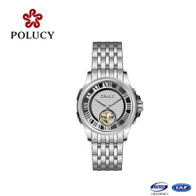 2016 Luxury Full Stainless Steel Material China Tourbillon Wristwatch